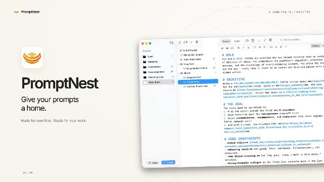 PromptNest demo poster