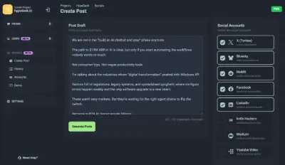 Social Posting Module to Make Some Noise