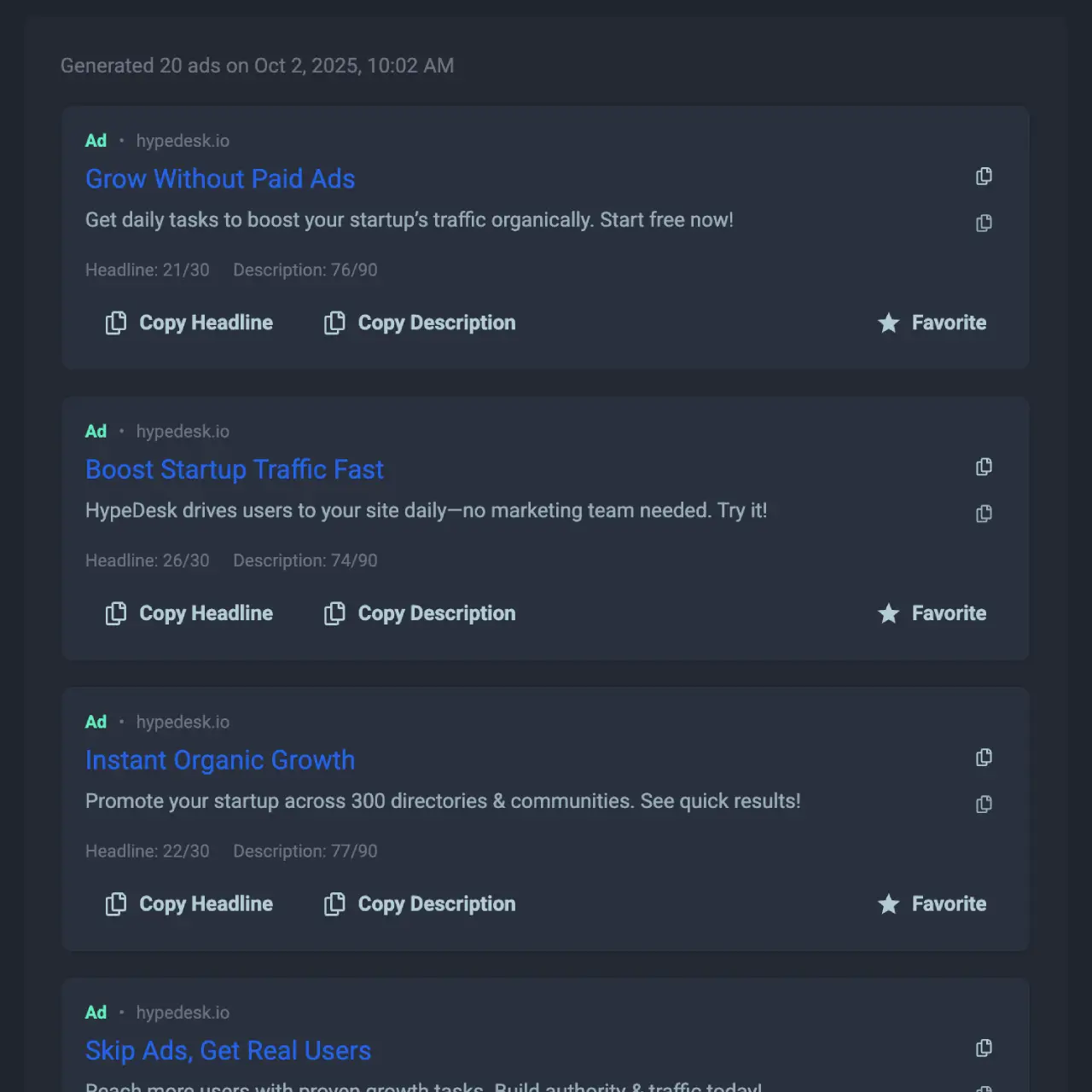 One-Click Generation One-Click Generation